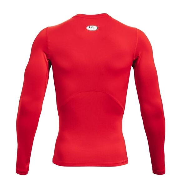 Under Armour Men's HeatGear Compression Long-Sleeve T-Shirt, Red, Size Medium - Picture 5 of 5